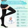 20–30 mmHg Class 2 Medical Compression Stockings, Thigh-High, Closed Toe, for Women and Men view 2