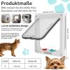 Cat Door for Screens & Thin Doors, 4-Way Magnetic Lock view 2