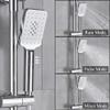 Handheld Shower Set, Thermostatic Bath and Shower Faucet, Rain Showerhead, Wall-Mounted, Chrome LWX view 2