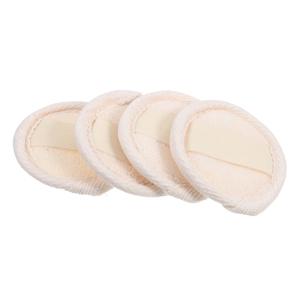 HAKIDZEL 4-Piece Luffa Exfoliating Facial Cleansing Pads