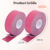 Facial Lifting Tape, 2 Rolls, Wrinkle Tape for Frown Lines, Forehead Lines and Crow’s Feet, Pink view 2