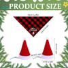 4 Pack Christmas Dog Bandanas view 3
