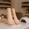 2 Silicone Mannequin Feet, Shoe and Sock Display, Realistic, Nail Art, Photography, 22 x 8 x 17 cm view 3