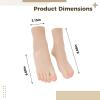 2 Silicone Mannequin Feet, Shoe and Sock Display, Realistic, Nail Art, Photography, 22 x 8 x 17 cm view 4