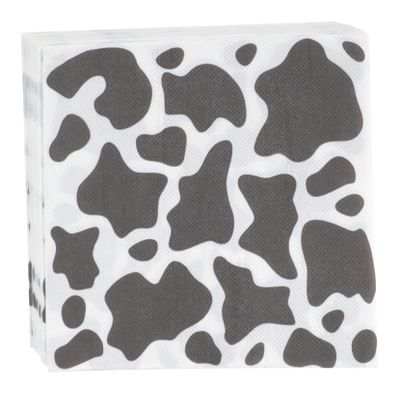 VICASKY Graduation Party Disposable Napkins with Cow Pattern, 100 Sheets
