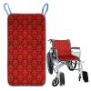 AHUAN Soft Reusable Incontinence Bed Pad with Fixed Straps, Washable Waterproof Pad for Elderly Care, Nursing Home (Red) view 1