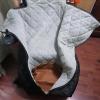 Wheelchair Blanket, Half-Enveloping Warm Blanket with Zipper, Black view 2