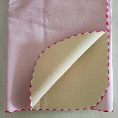 AHUAN Washable Incontinence Bed Pad, Double-Sided Waterproof Oilcloth, Reusable Pad for Sofas and Pet Strollers, Pink, 200 x 180 cm