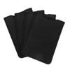 PLAFOPE 4-Piece Faux Leather Comb Pouches with Eyelash Tweezers, Portable Case, Gentle on Hair and Scalp, Durable for Travel and Home view 1