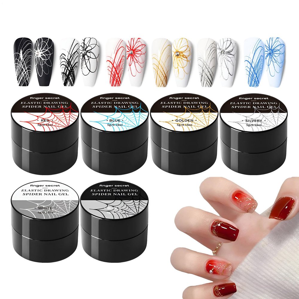 Spider Gel for Nails, Stretchable Liner Nail Art Gel