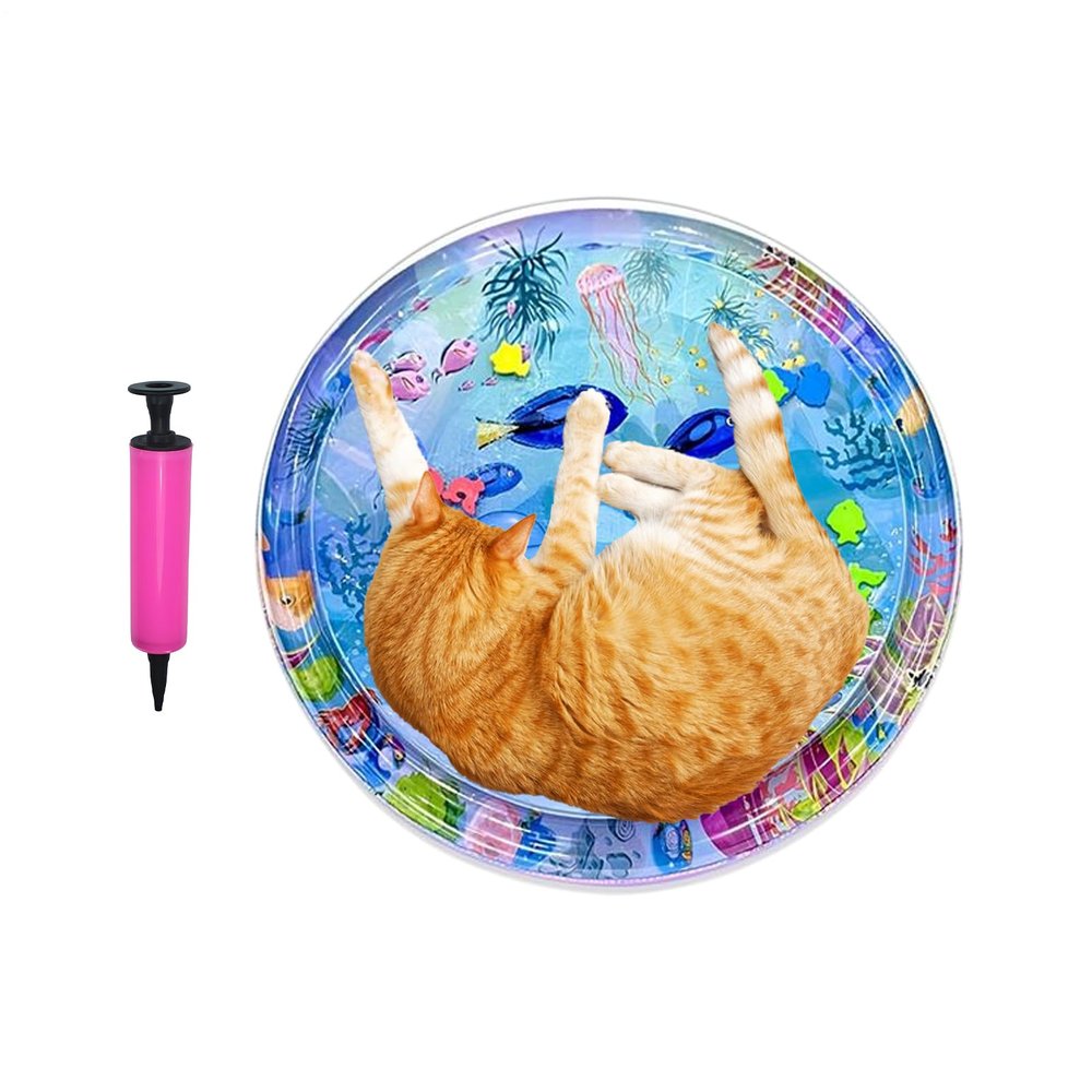 Trochate Cat Water Play Mat, Thickened Travel Cooling Pad for Pets