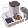 Automatic Cat Food & Water Dispenser | 800 g / 1,500 ml | 45° Design | ABS | 27 x 25 x 21 cm view 2