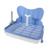 FewNvWa Dog Toilet Training Tray with Grid and Removable Drawer, 47 cm, Blue, 14 mm view 1