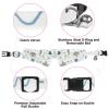 Dog Collar with Bow Tie and Bell, Seahorse, Fish and Crab Patterns, Adjustable Lapel Design, 2-Pack view 4