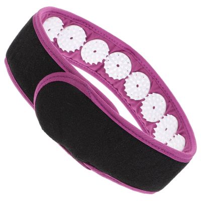 BAZEITFLOW Purple Acupressure Headband with Massage Points