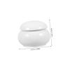 LOLIPPYY Small Ceramic Pet Urn White view 2