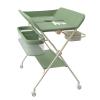 3-in-1 Foldable Baby Changing Table with Wheels, Height-Adjustable, Holds up to 25 kg, Green view 1
