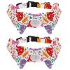 Dog Collar with Bow Tie and Bell, Adjustable Shirt-Collar Design, for Small Pets, 2 Pieces view 1