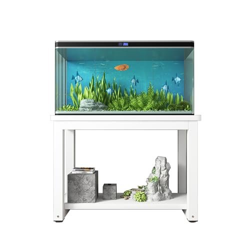 Sturdy Aquarium Stand with Plant Shelf for 3.5–25.7 L Aquariums, Enhances Home Decor
