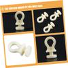 DECOMELODY Beige Curtain Track Rollers, 50-Pack, Plastic view 3