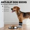 QKURT Anti-Slip Dog Socks, 2 Pairs Adjustable Dog Shoes view 2