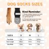 QKURT Anti-Slip Dog Socks, 2 Pairs Adjustable Dog Shoes view 3