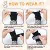 QKURT Anti-Slip Dog Socks, 2 Pairs Adjustable Dog Shoes view 4