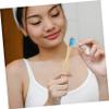 10 Bamboo Children's Toothbrushes with Non-Slip Handles view 4