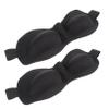 2-Pack Black EVA Sleep Eye Masks for Outdoor Camping view 1