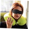 2-Pack Black EVA Sleep Eye Masks for Outdoor Camping view 2
