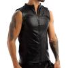 Men's Sexy Wetlook Latex-Look Slim-Fit Tank Top view 1