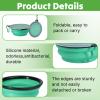 2-Pack Foldable Dog Bowls with Carabiner view 3
