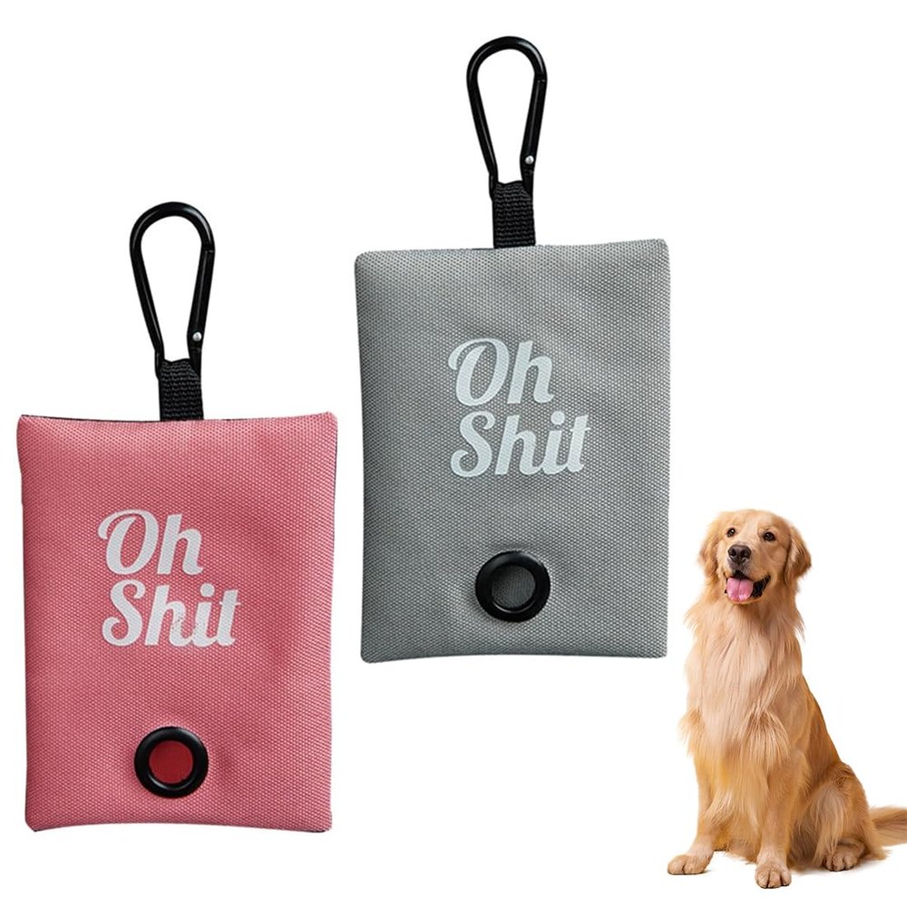 WeddHuis 2-Pack Waterproof Dog Poop Bag Dispenser