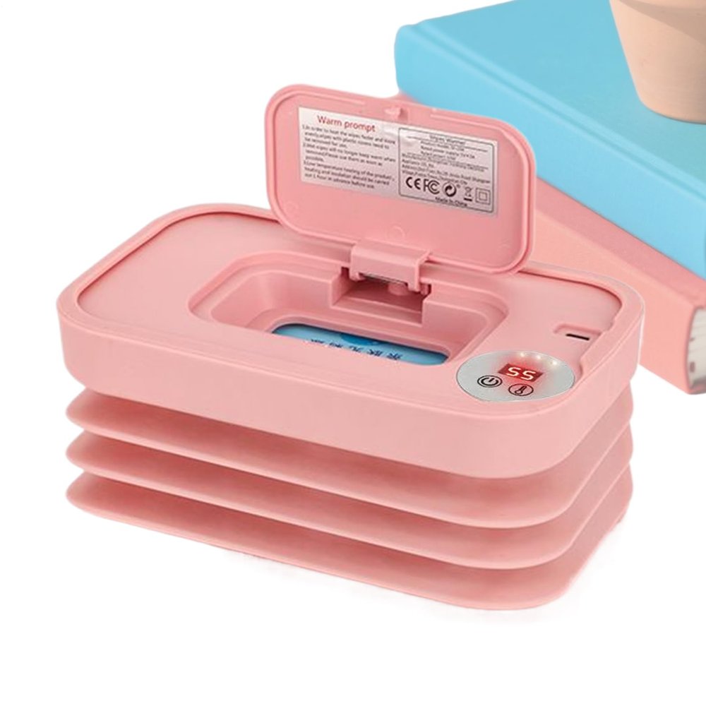 Baby Wipe Warmer and Dispenser, Foldable, Fast-Heating