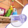 Bird Feeder - Parrot Feeding | Anti-Spill Feeder | Travel Water Food Cup for Cockatiel Conure Budgie Outdoor Use view 3
