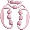 9-Roller Leg Clamp, Handheld Ring Shaped Massager (Pink) view 1