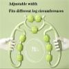 9-Roller Leg Clamp, Handheld Ring Shaped Massager (Pink) view 2