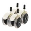 TOYANDONA 4-Piece Baby Walker Replacement Wheels, Black, Quiet and Durable view 1