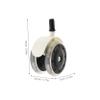 TOYANDONA 4-Piece Baby Walker Replacement Wheels, Black, Quiet and Durable view 2