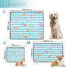 Washable Non-Slip Dog Crate Mat, 20 x 24 in, Flamingo Beach Design, 3-Pack view 3
