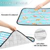 Washable Non-Slip Dog Crate Mat, 20 x 24 in, Flamingo Beach Design, 3-Pack view 4