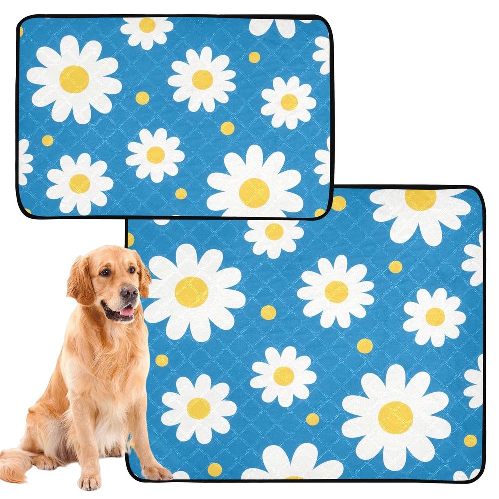 Washable Non-Slip Dog Pads for Sofa, 50.8 x 61 cm, Daisy Design, 3-Pack