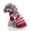 Striped Dog Sweater, Winter Knit Pullover for Medium and Large Dogs, Christmas Elk Costume view 3