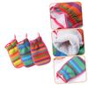 3 Exfoliating Synthetic-Fiber Gloves for Shower and Camping view 2