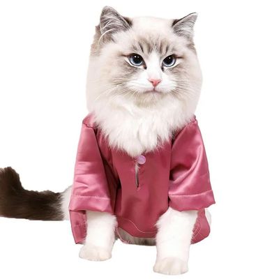 Pet Clothing, Summer Shirt, Iridescent, Breathable, Thin, Nonstick-Coated Traditional Chinese Cat Dress