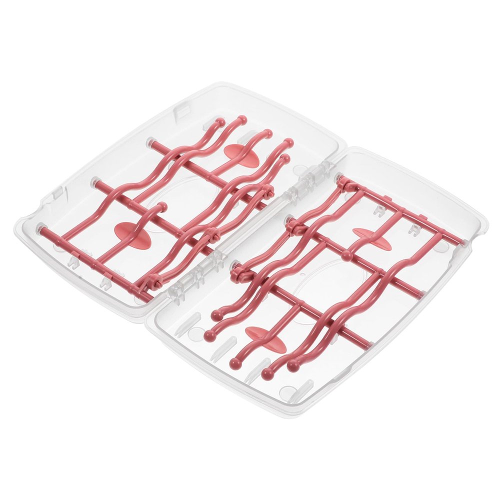 LABRIMP Foldable Baby Bottle Drying Rack with Lid
