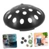 Flower Pot Drainage Mesh Pads, 10-Pack, Black Plastic, Bowl-Shaped view 2