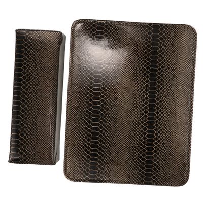 Beatifufu Manicure Hand Cushion, Durable Nail Hand Rest with Snakeskin Design, Compact and Lightweight for Home and Salon