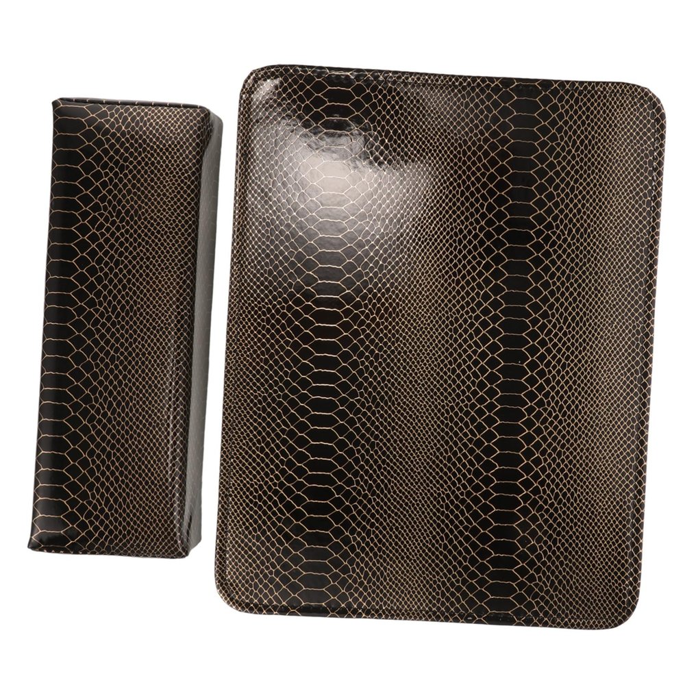 Beatifufu Manicure Hand Cushion, Durable Nail Hand Rest with Snakeskin Design, Compact and Lightweight for Home and Salon