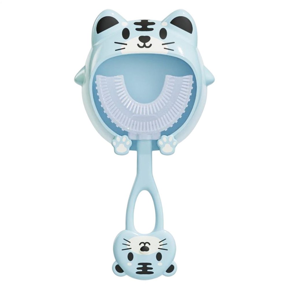 Children's Toothbrush with Soft Silicone Brush Head